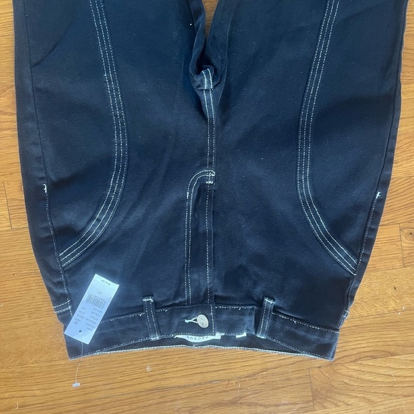 Pacsun flare NWT high-rise size 26 black with white stitching, no pockets - Picture 10 of 15